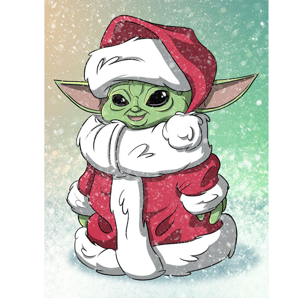 

Christmas Yoda - Round Drill Diamond Painting - 30*40CM, 501 Original