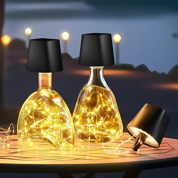 LED Battery Bottle Lamp with Fairy Lights
