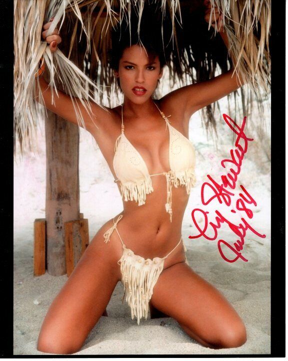 LIZ STEWART signed autographed PLAYBOY PLAYMATE 1984 Photo Poster painting