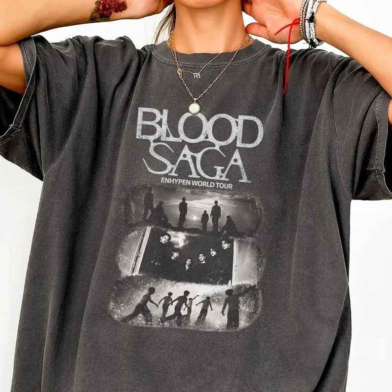 ENHYPEN Blood Saga World Tour S/S T-Shirt (White)