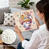 (25x25cm)DIY Gnome Framed Handmade Pearl Painting Art Craft Kit Living Home Decor
