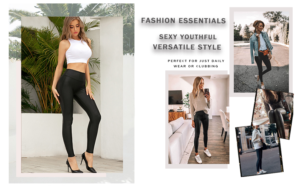 IRADA női műbőr leggings