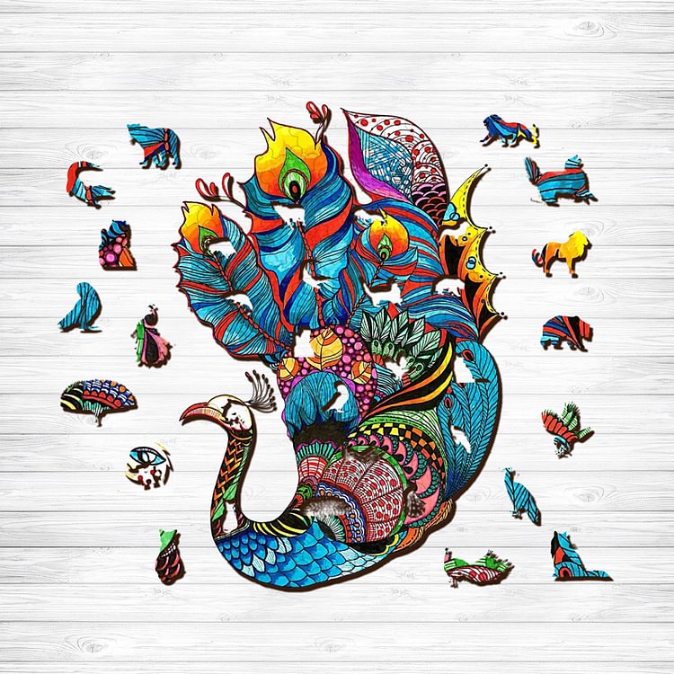 Sunnypuzzle™-Peacock Jigsaw