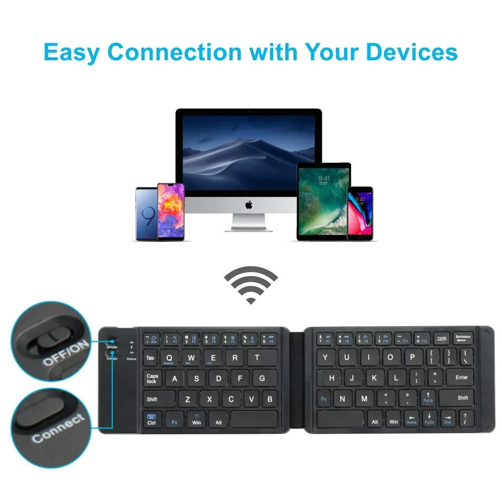 Folding Touch Bluetooth Keyboard