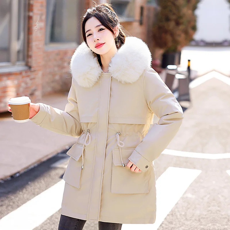 Toloer Fashion Live Face Live Courage In The Long Women Style To Overcome The 2024 Winter One Dress Three Wear Female Waist Cotton-Padded Jacket Coat Tide-Outfit Ideas