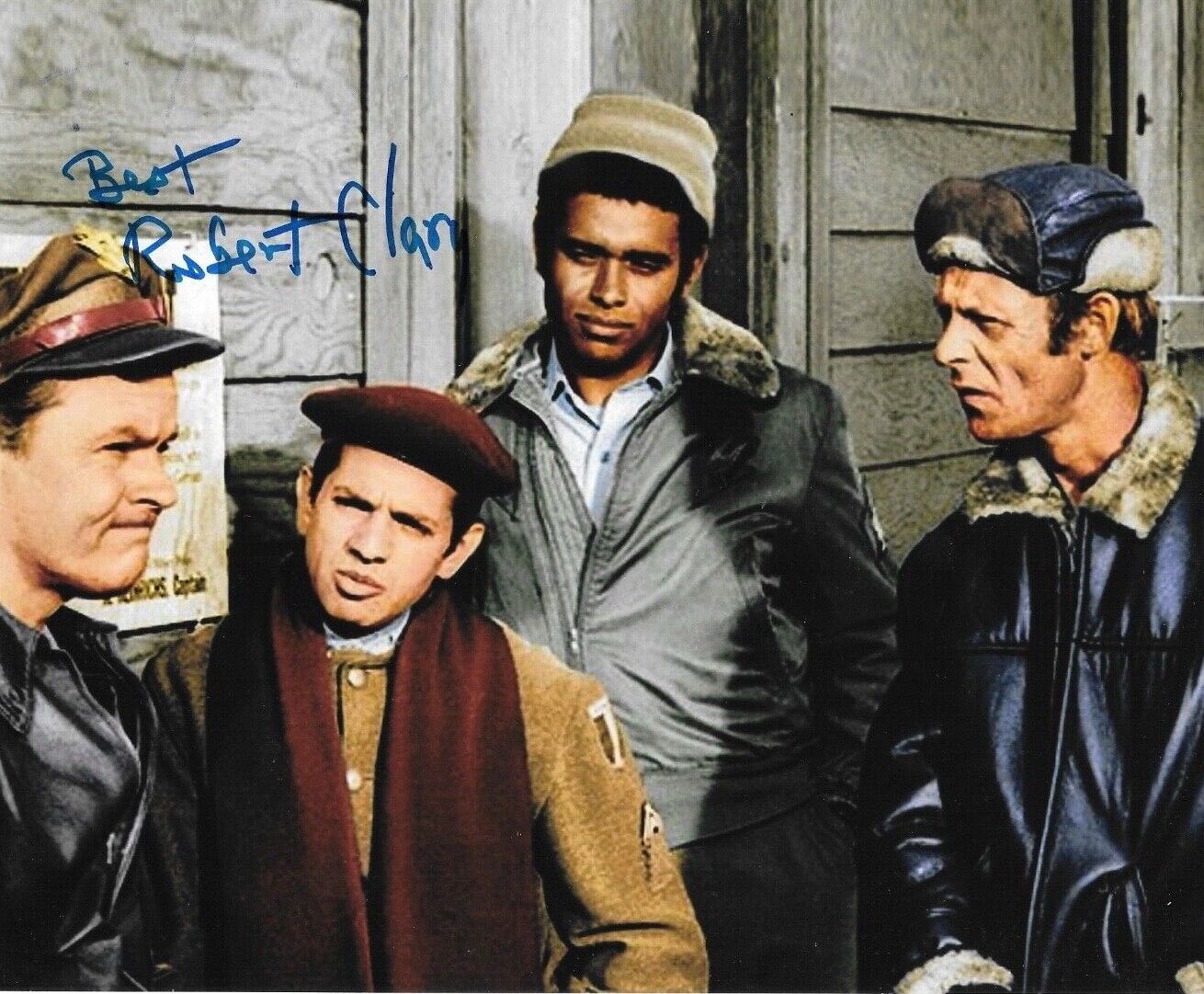 * ROBERT CLARY * signed 8x10 Photo Poster painting * HOGAN'S HEROES * COA * 4