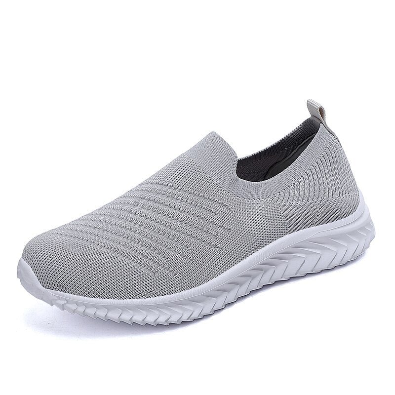 Knitted Slip On Sock Sneakers For Women Lightweight Casual Vulcanized Shoes Comfy Breathable Autumn Female Walking EVA Footwear