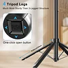Automatic Face Tracking Tripod 360 Degree Rotation with Stand, Android and iPhone Tripod Holder with Remote and Gesture Control, No App Required, Built-in Tracking Camera Selfie Stick Tripod for Vlog Video Recording Tiktok