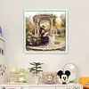 Victorian Girl-14CT Stamped Cross Stitch 50*50cm/19.69*19.69in