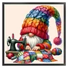 (Multi Style)Gnome-Full Embroidery 3 Strands 11CT Stamped Cross Stitch-45*45CM