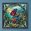 Diamond Painting-DIY Full Round Drill Stained Glass Art Fish