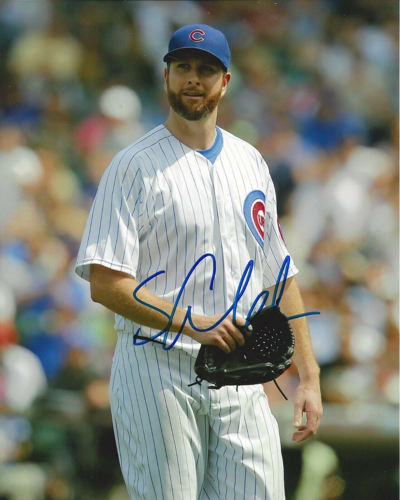 Scott Feldman Autographed 8x10 Chicago Cubs#S707