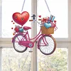 Valentine Day 2D Flat DIY Diamond Art Pendant Diamond Painting Set (Love Bike)