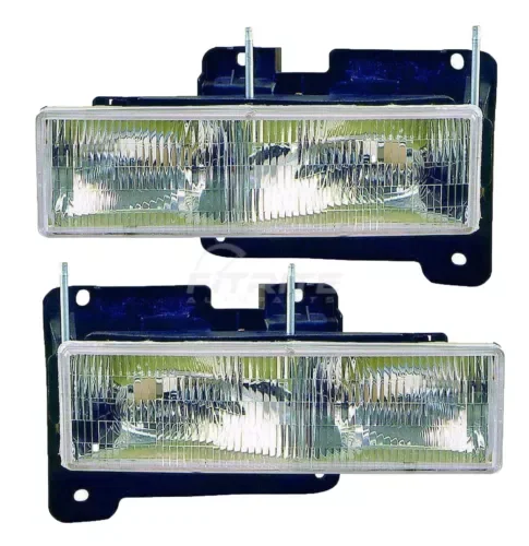 Dronehint Left & Right Head Light Assembly Composite For 1988-2002 GMC Sierra 1500 Capa (For: GMC) Parts