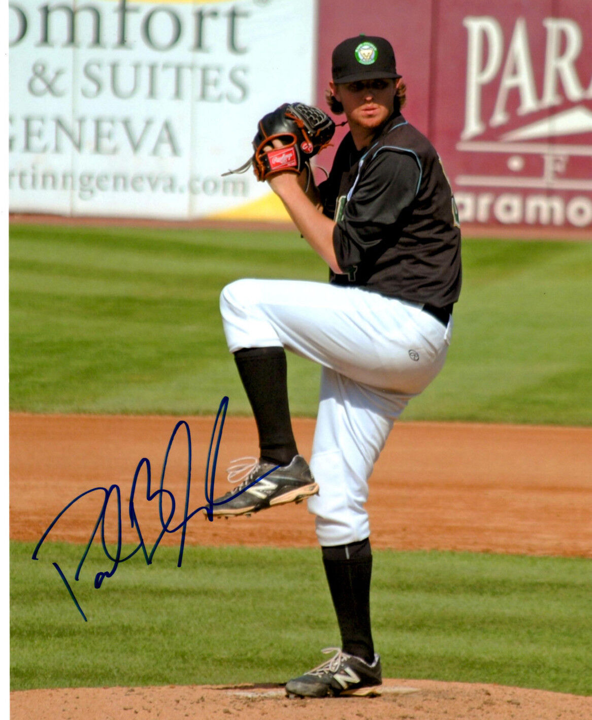 Paul Blackburn Chicago Cubs top prospect hand signed auto 8x10 Kane County