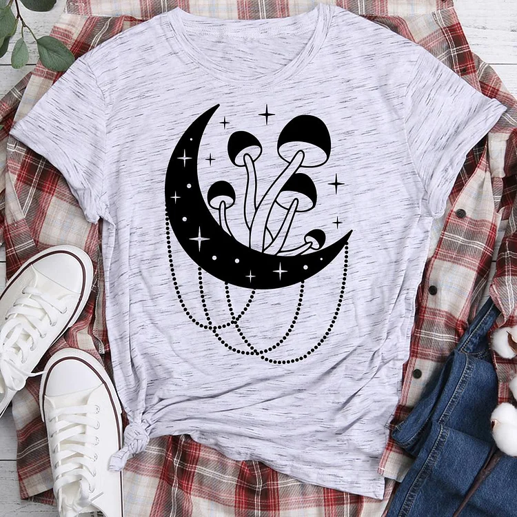 PSL - Mushroom moon village life T-shirt Tee -05210