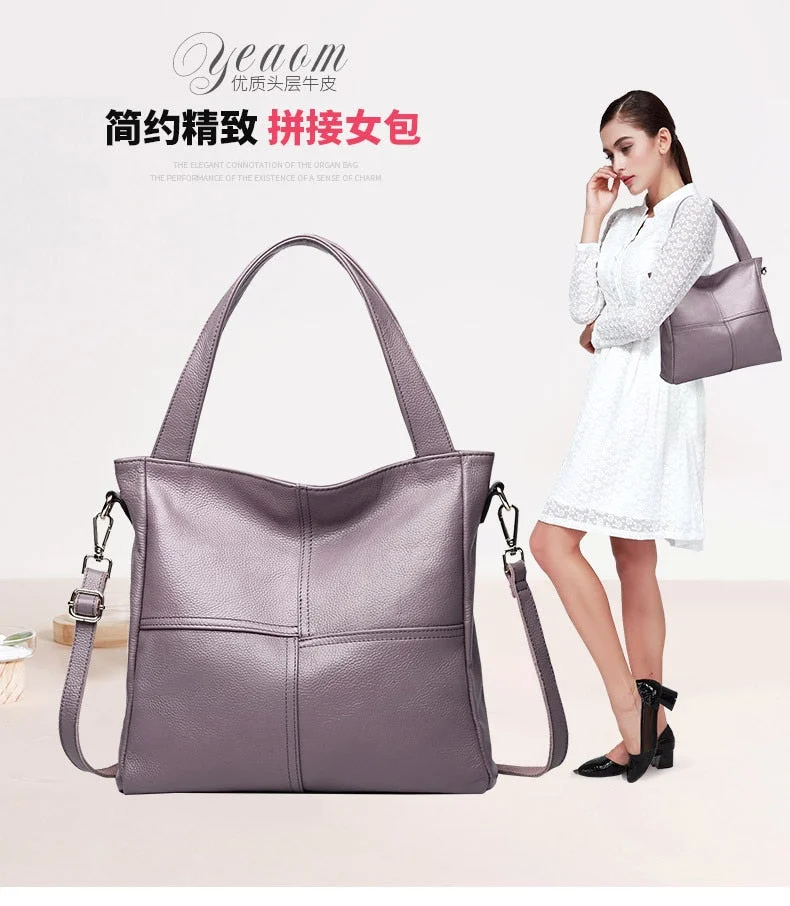 Genuine Leather Bag Female Luxury Handbags Women 6P0733 best in the market