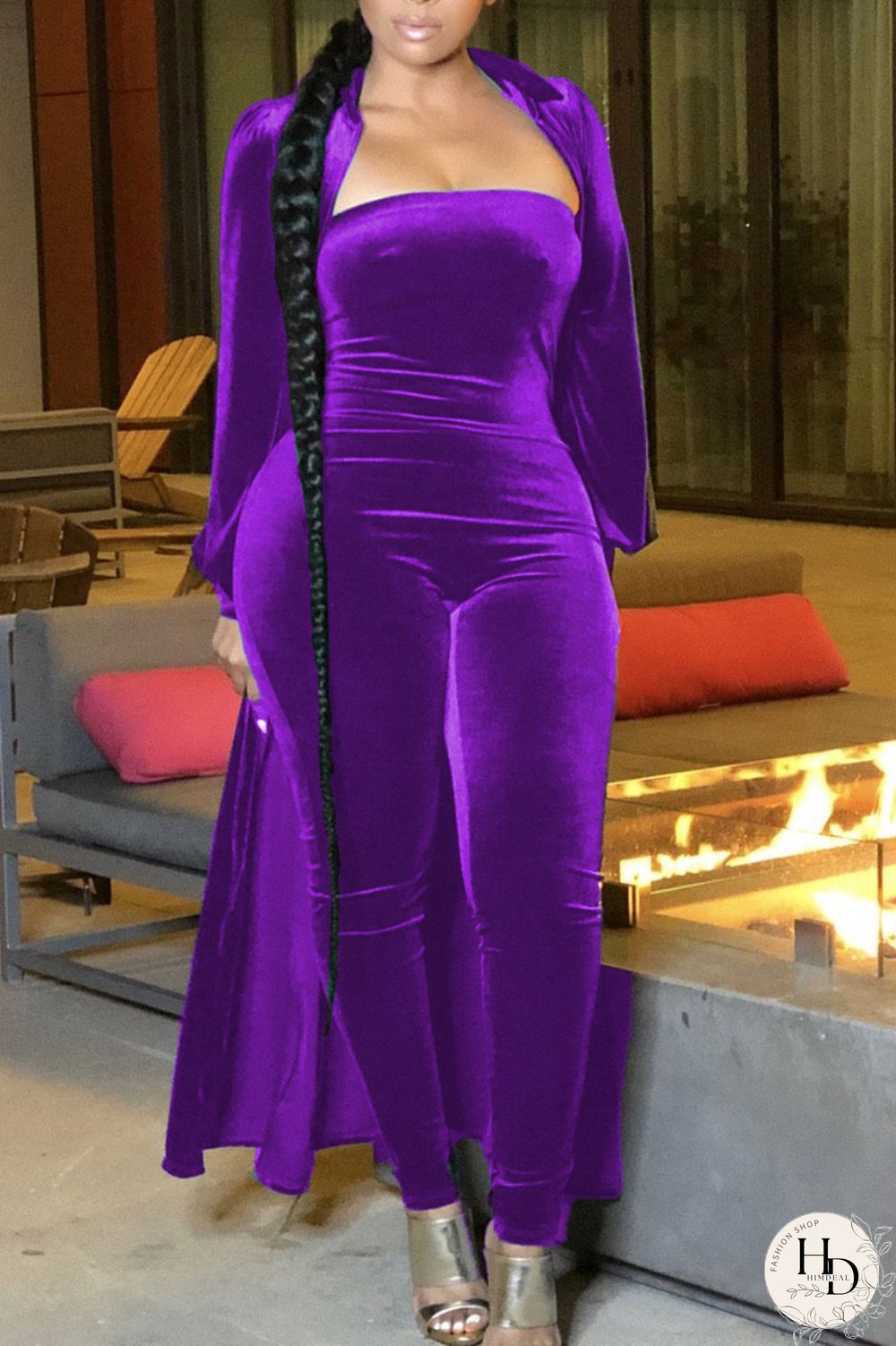 Black Green Casual Solid Peter Pan Collar Long Sleeve Two Pieces