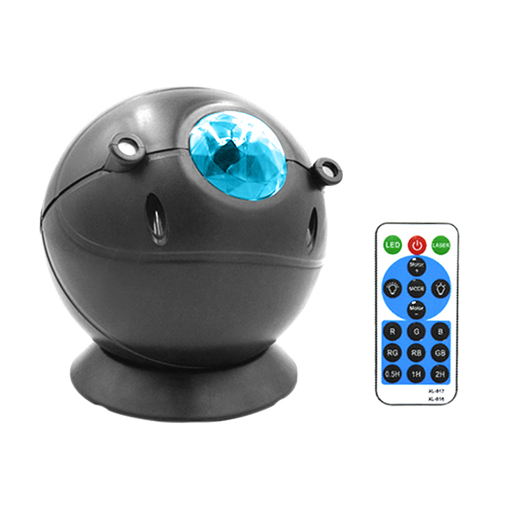

LED Starry Sky Projection USB Colorful Wave Music-DJ Stage Projector Light, Black, 501 Original
