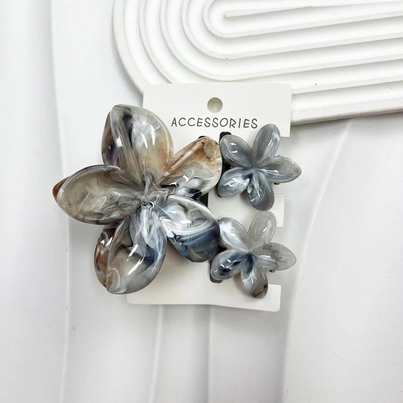 Vacation Modern Style Women’s Flower Resin Hair Claws