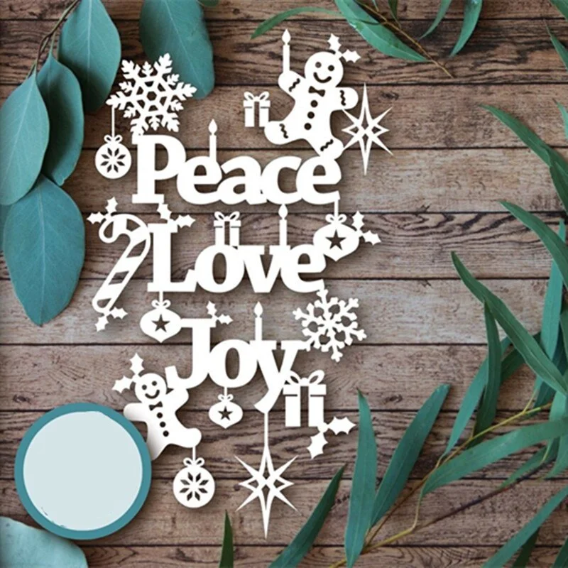 Merry Christmas Ball Cutting Dies Scrapbooking Metal Embossing DIY Stencil Album Paper Cards Decorative Crafts