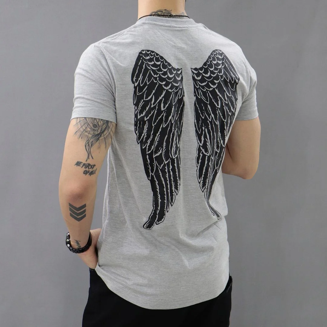 Men's Fashion Wings Short Sleeve T-Shirt