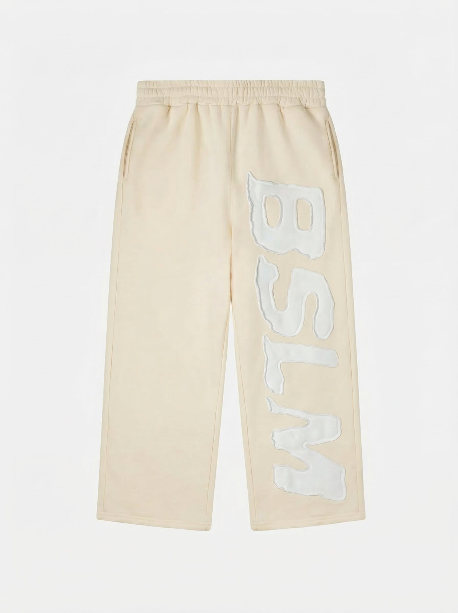 PATCHED SWEATPANTS IVORY