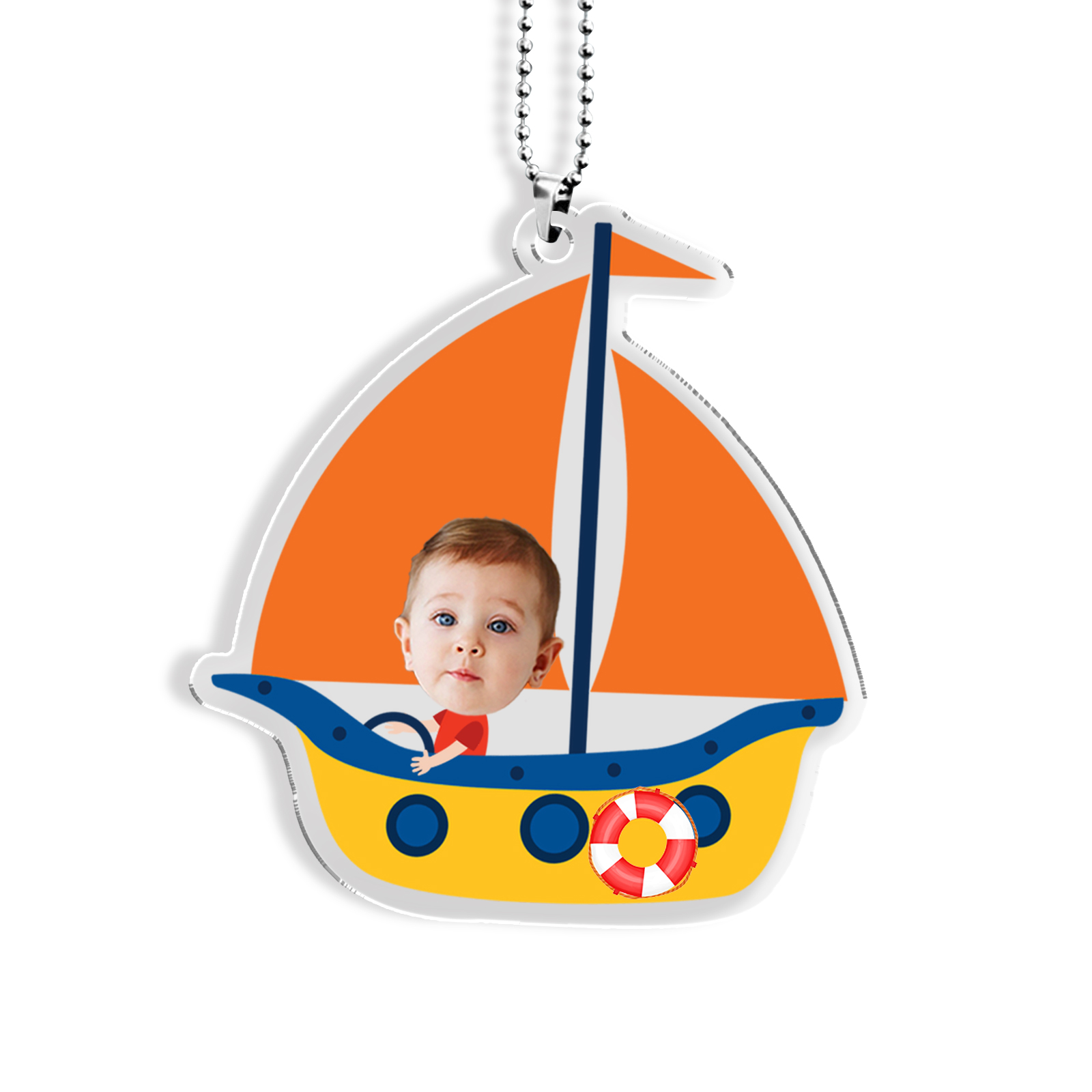 Custom Photo Acrylic Keychain Ship Funny Hanging Ornament Pedant Personalised Gift for Him/Her-Jessemade AU