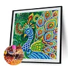 Peafowl-Luminous Crystal Rhinestone Diamond Painting