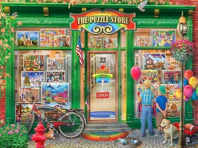 Store Scenery 40*50CM(Canvas) Full Round Drill Diamond Painting gbfke