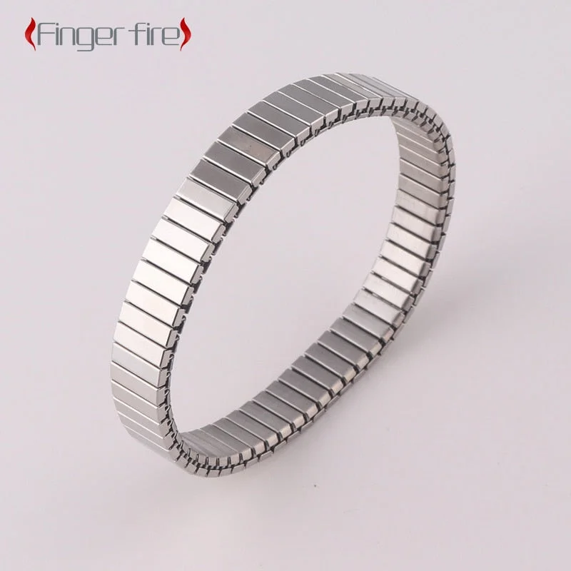 Exquisite Hot Selling Silver Plated Bracelet Creative Stretch Full Gloss Jewelry