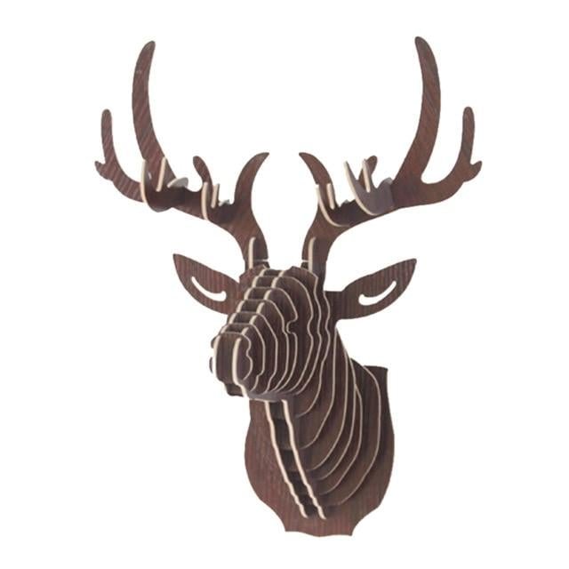 3D Animal Deer Head Art