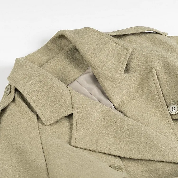 Clean Minimalist Trench Coat for Spring and Summer