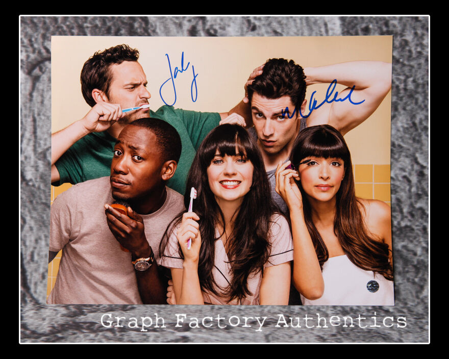 GFA New Girl * JAKE JOHNSON & MAX GREENFIELD * Signed 11x14 Photo Poster painting AD1 PROOF COA