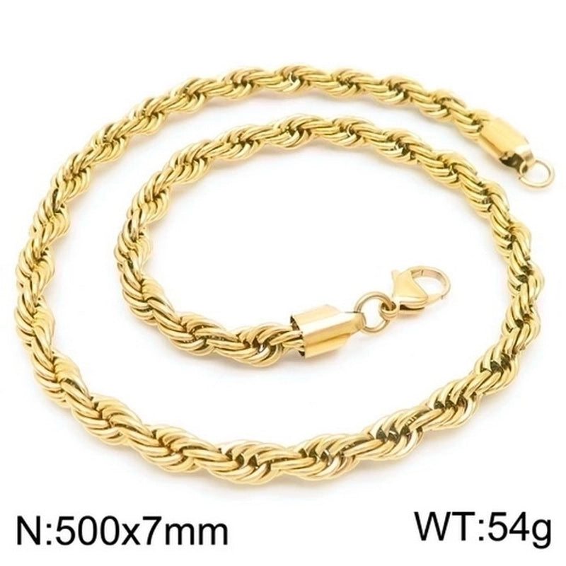 Jewelry Fashion Geometric 304 Stainless Steel 18K Gold Plated Plating Stainless Steel Necklaces