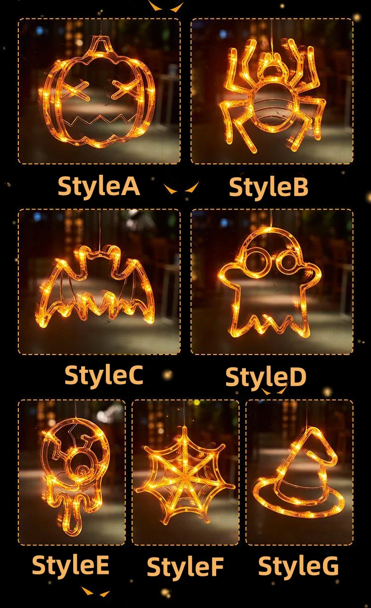 Halloween suction cup lights led atmosphere decorative lights string lights