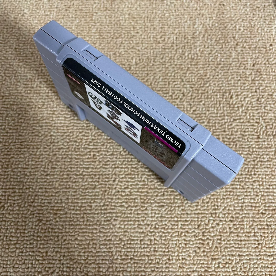 Tecmo Texas High School Football 2023 SNES For Super Nintendo Entertainment System - 16 Bit US Version Game Cartridge