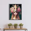 Diamond Painting -DIY Round Drill Giraffe Girl