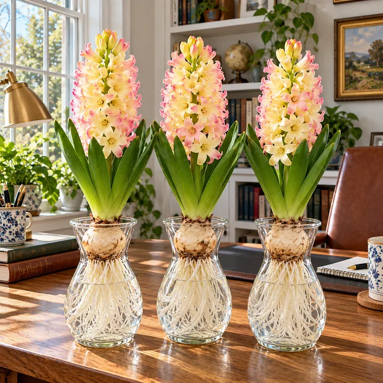 Close-up of decorative Hyacinth flower spikes