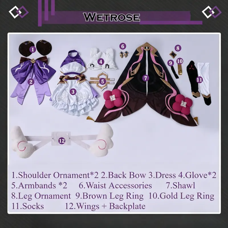 [Wetrose] In Stock Honkai Impact 3rd ELF Elysia Dress Game Outfit Cosplay Costume