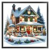 Christmas Cottage-11CT Counted Cross Stitch 50*50cm/19.69*19.69in