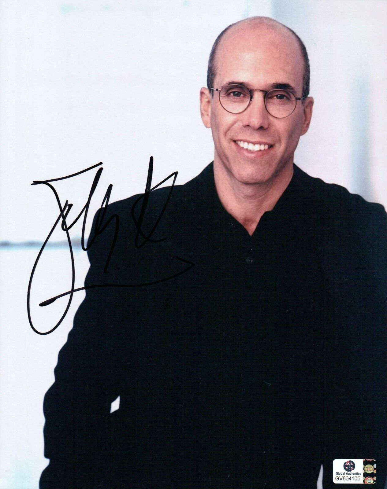 Jeffrey Katzenberg Autographed 8X10 Photo Poster painting Hollywood Legend Producer GV834106