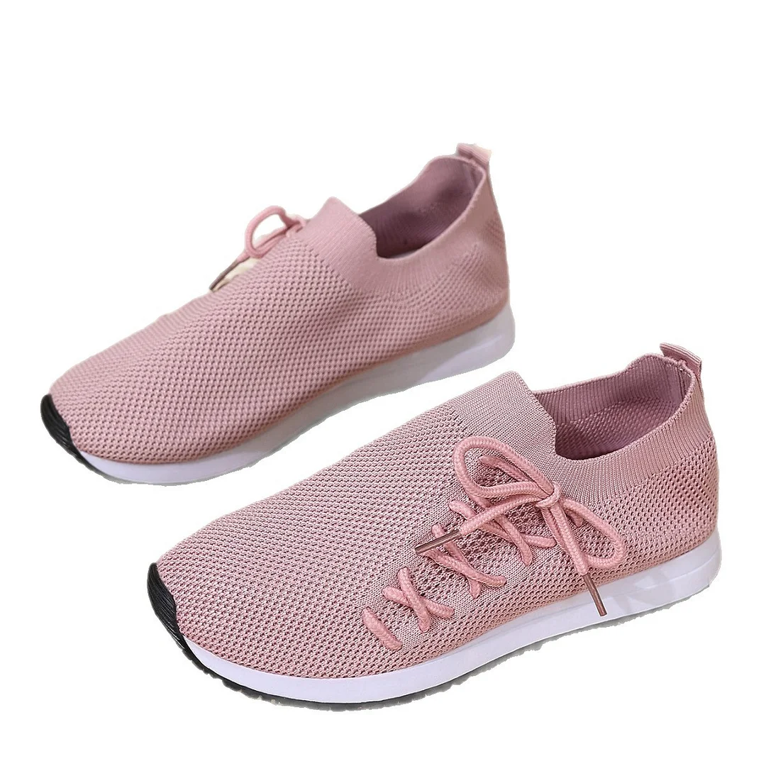 Yyvonne Dragged Girl Flying Weave A Foot Pedal Half Mother Driving Shoes Net Shoes Without Heel Walking Shoes Head Breathable