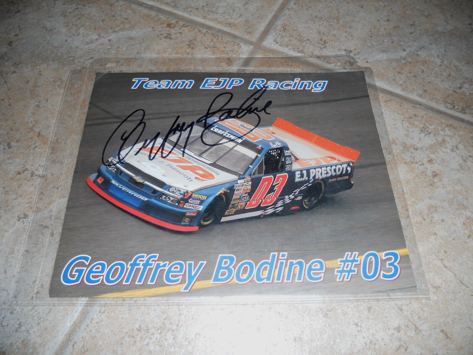 Geoffrey Bodine Signed Autographed 8x10 Promo Nascar Truck Racing Photo Poster painting Picture