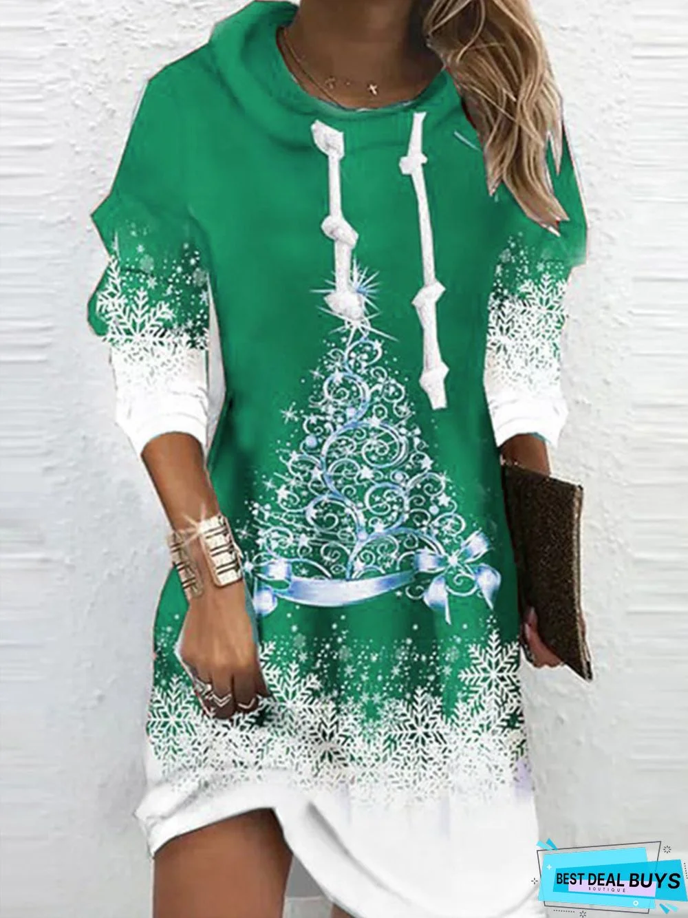 Christmas Casual Loose Long sleeve Dress
