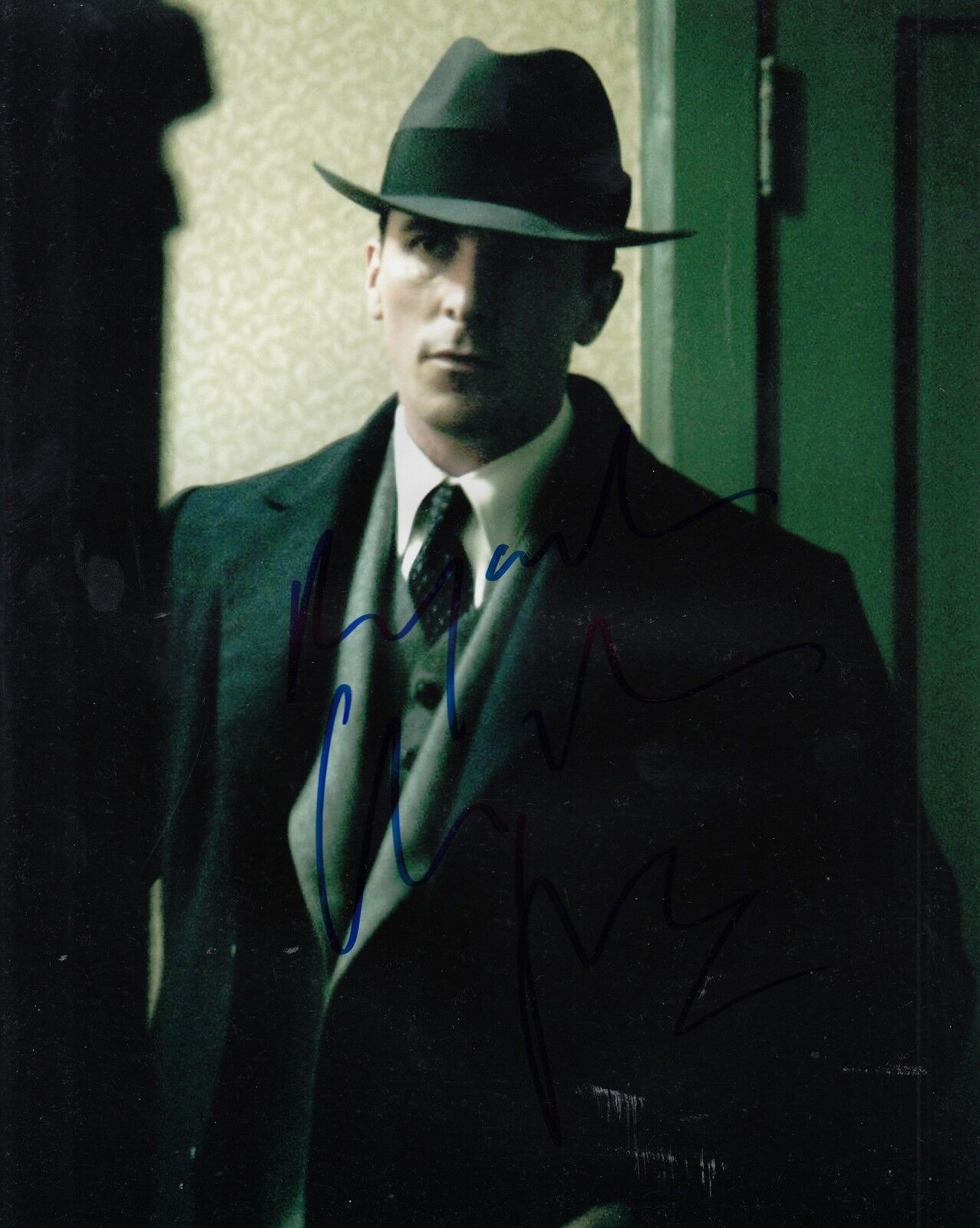 CHRISTIAN BALE signed (PUBLIC ENEMIES) Movie 8X10 Photo Poster painting *Melvin Purvis* W/COA