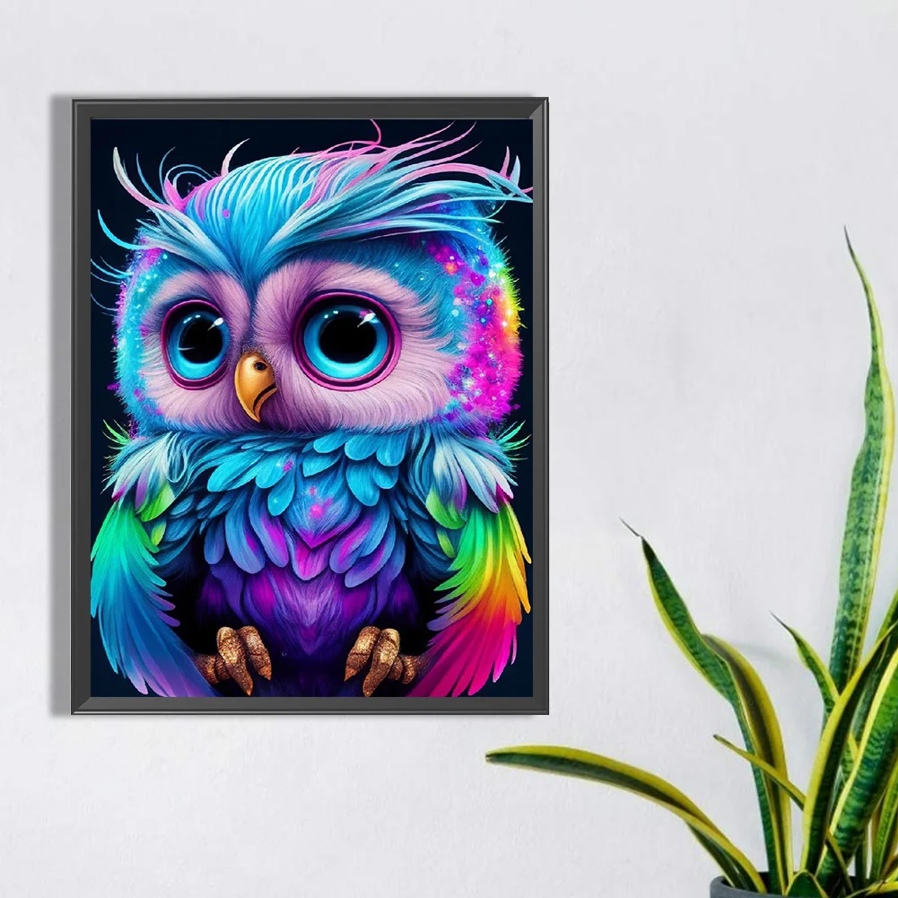 Diamond Painting - Full Round Drill - Owl(30*40cm)