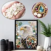 Diamond Painting-DIY Special Shaped Drill Pearl Painting Eagle(30x40cm)