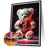 5D DIY Full Square Drill Diamond Painting Heart Bear Letter R Home Decor 35x45cm