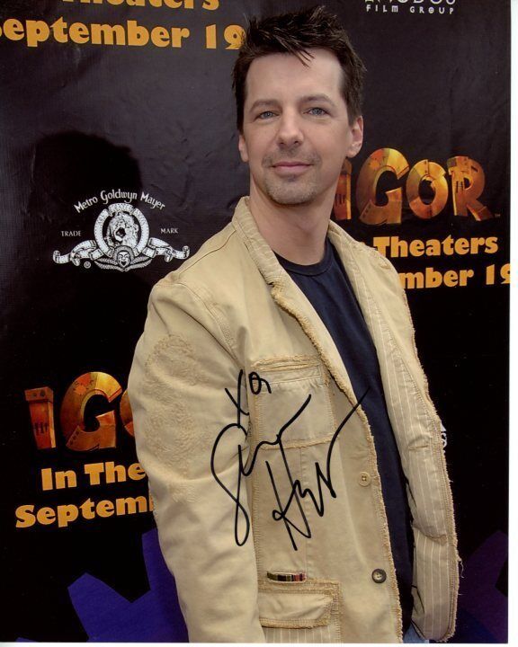 SEAN HAYES signed autographed IGOR MOVIE PREMIERE Photo Poster painting